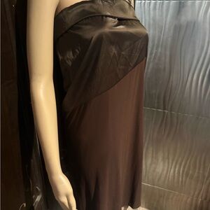 Elegant Black Strapless Nightgown